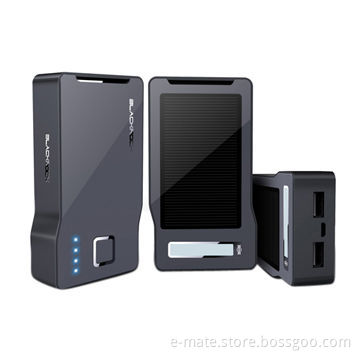 Unique Design Solar Power Bank for Tablets and Smartphones with LED Lamp for Bright Power